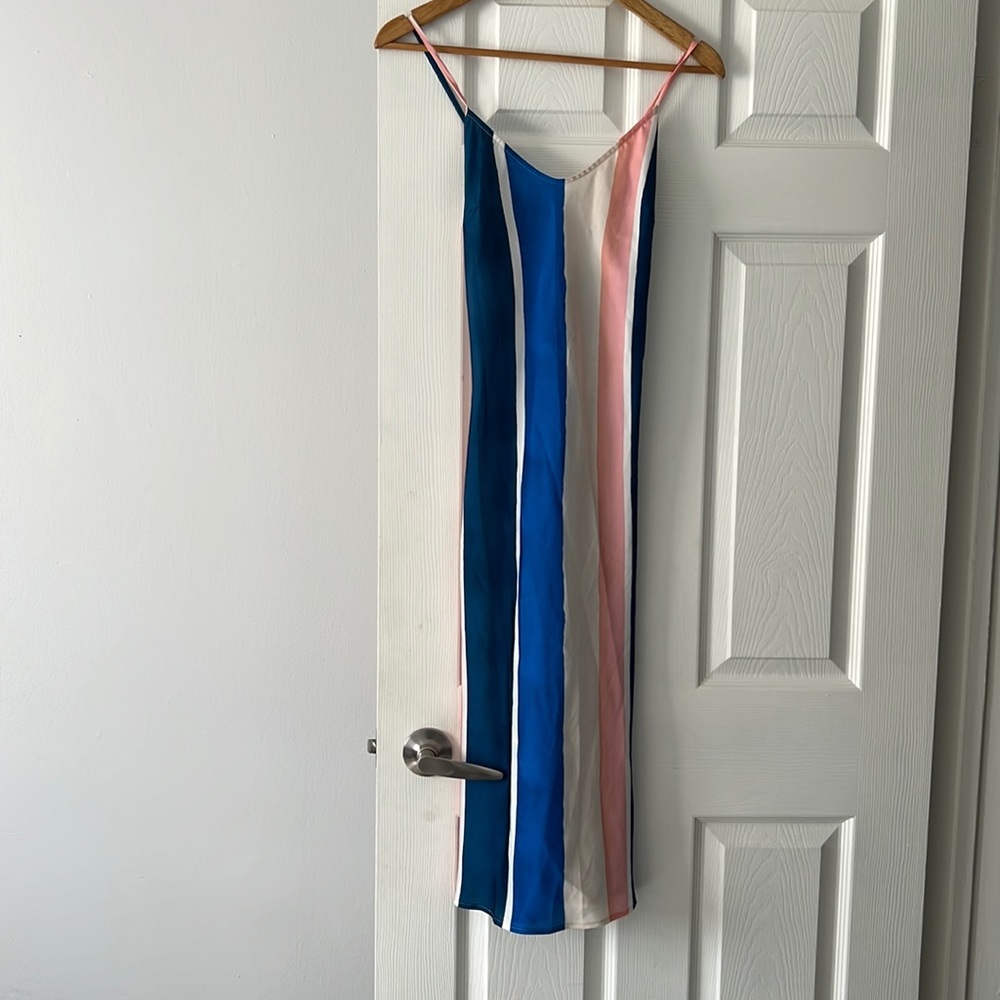 Multi Color Slip Midi tank dress